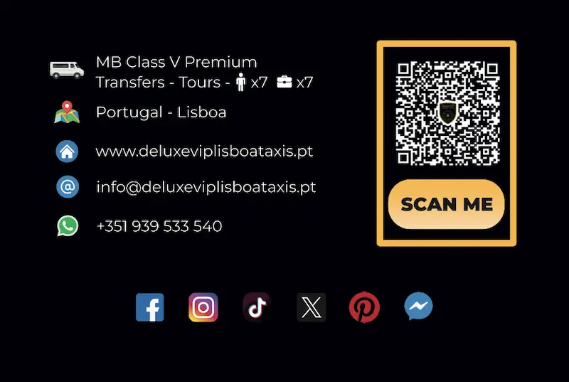 Viatura DeLuxe VIP Lisboa Taxis com motorista profissiona