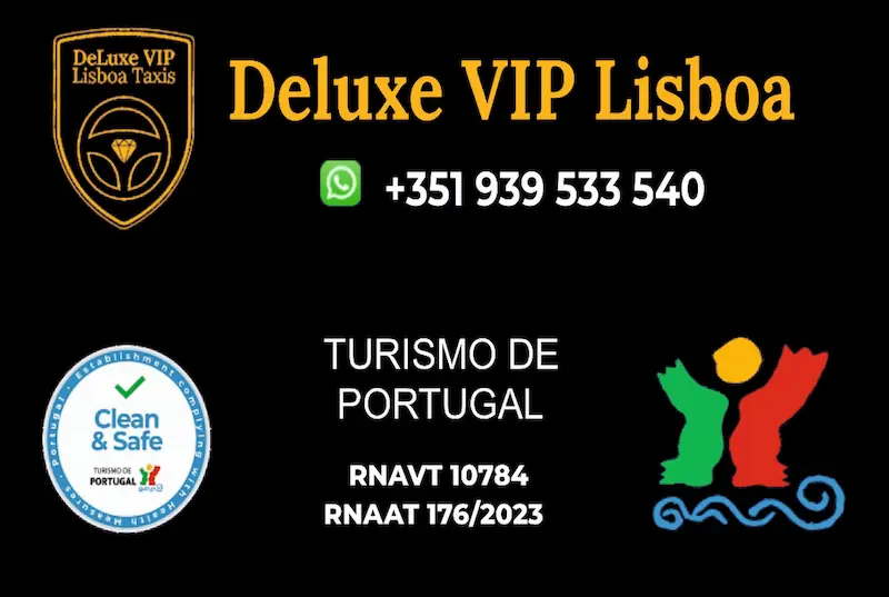 Viatura DeLuxe VIP Lisboa Taxis com motorista profissiona